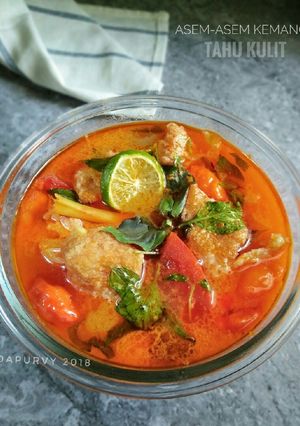 Foto resep Asem-asem TAHU KULIT Kuah KEMANGI / Tahu PonTang