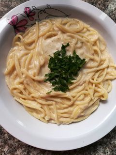 صورة لوصفة معكرونة بلبن