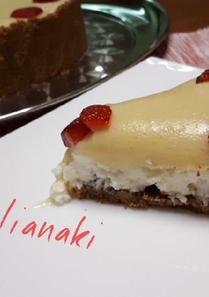 Φωτογραφία της συνταγής Cheesecake με μυζήθρα και φράουλες