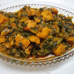 A picture of Methi Chicken.