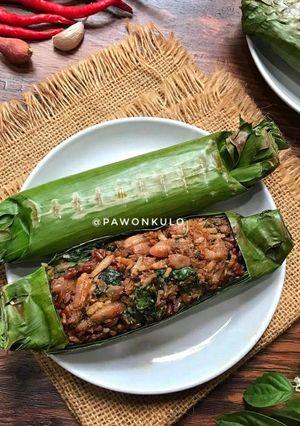 Foto resep Nasi Merah Bakar Cumi