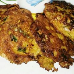 Potato fritters A picture of Potato fritters.