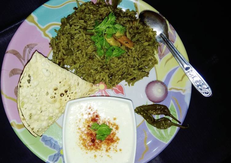 Easiest Way to Make Quick Green Veggie Pulao