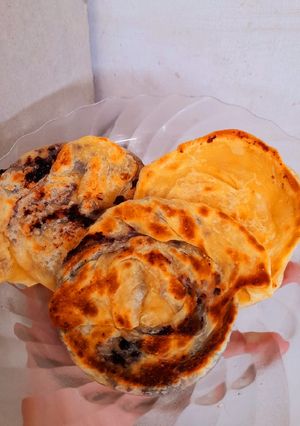 Foto resep Roti Maryam/Canai original & isi cokelat