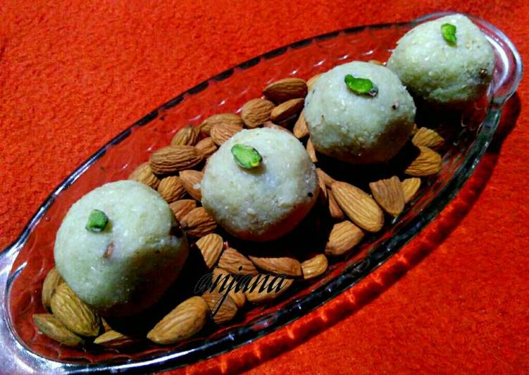 Simple Way to Make Homemade Sesame mava laddu