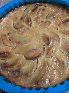 Una foto de Tarta cremosa de manzana