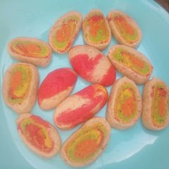 A picture of Rainbow cookies.