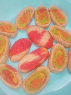 A picture of Rainbow cookies.