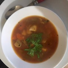 A picture of Chicken vegi soup.