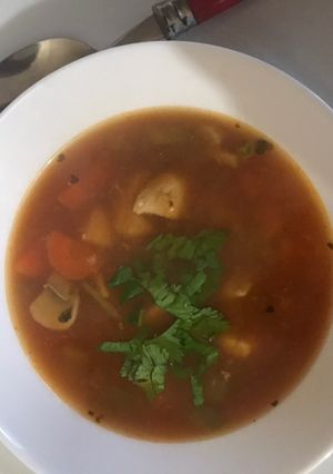 A picture of Chicken vegi soup.