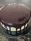 Glaseado espejo de chocolate negro