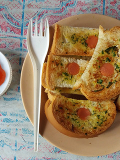 Foto resep Garlic Bread with Sosis