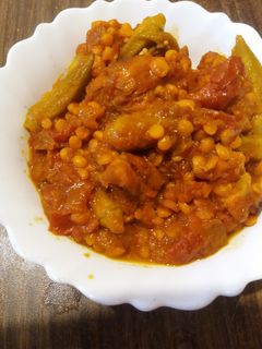 عکسی از دستور خورش بامیه