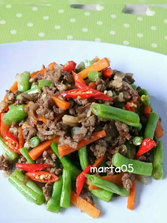 Cara Sederhana Menyiapkan Resep  Tumis Buncis Wortel Daging Cincang yang Enak, Bikin Ketagihan