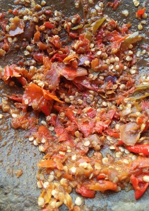 Foto resep Sambel terasi mentah