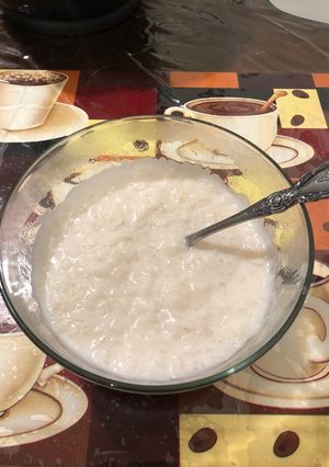 Una foto de Arroz en leche de coco