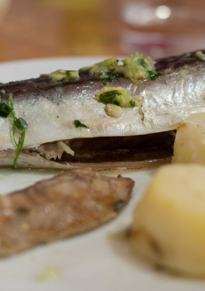 Una foto de Caballa al horno
