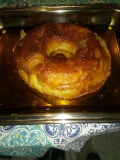 Una foto de Budín de pan al horno sin baño María