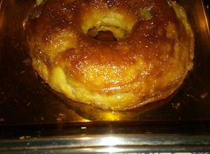 Una foto de Budín de pan al horno sin baño María
