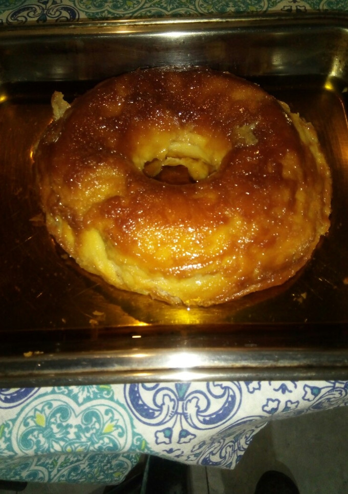 Una foto de Budín de pan al horno sin baño María