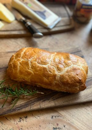 A picture of Mushroom and squash wellington.