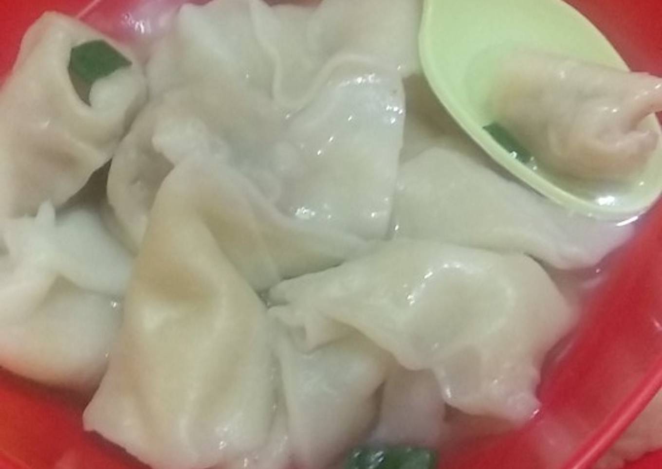 Pangsit kuah ayam udang