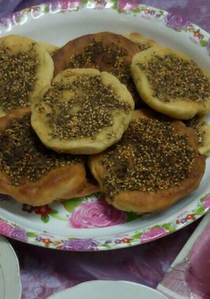 صورة لوصفة مناقيش زعتر
