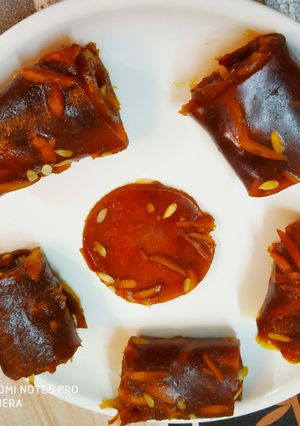 A picture of Raw and Ripe Aam Papad.