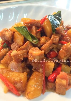 Foto resep Sambel goreng kentang tempe