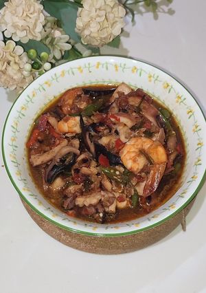 Foto resep Tumis Cumi Asap dan Udang