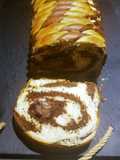 Brioche marbré, torsadé et fourré