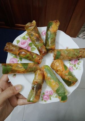 Hình của món Pò Pía chay.