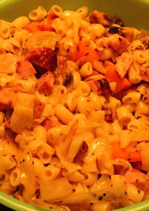 Una foto de Ensalada con pasta (de campeonato)
