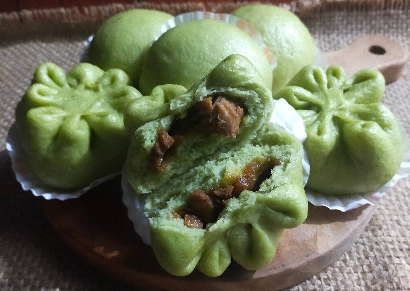 Bakpao Brokoli Isi Ayam Teriyaki