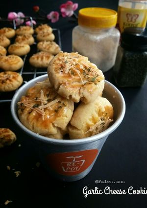 Foto resep Garlic cheese cookies