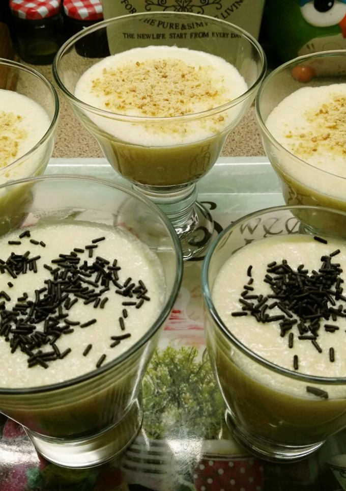 Una foto de Mousse de chocolate blanco