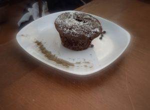Foto di Cupcake al cioccolato con farina di semi di canapa