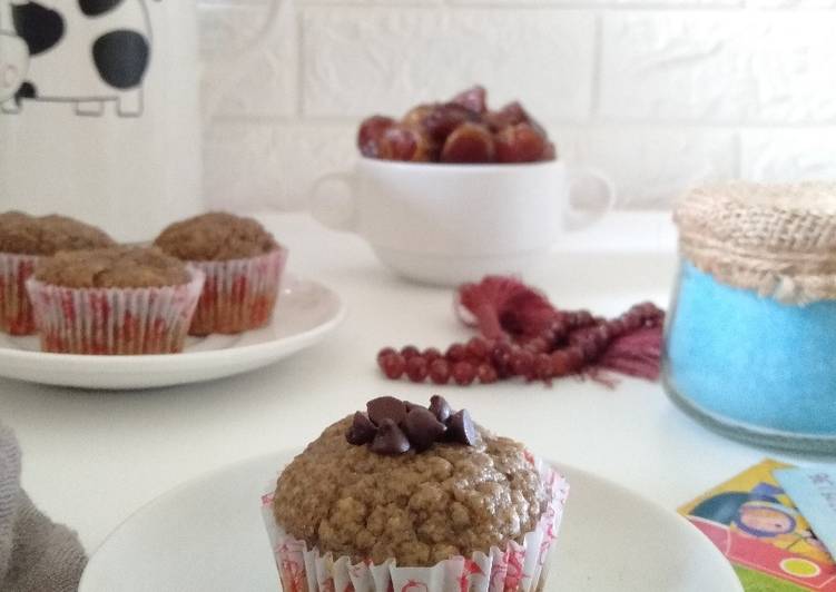 Resep Mudah Muffin Oatmeal Pisang Kurma Lezat Mantap