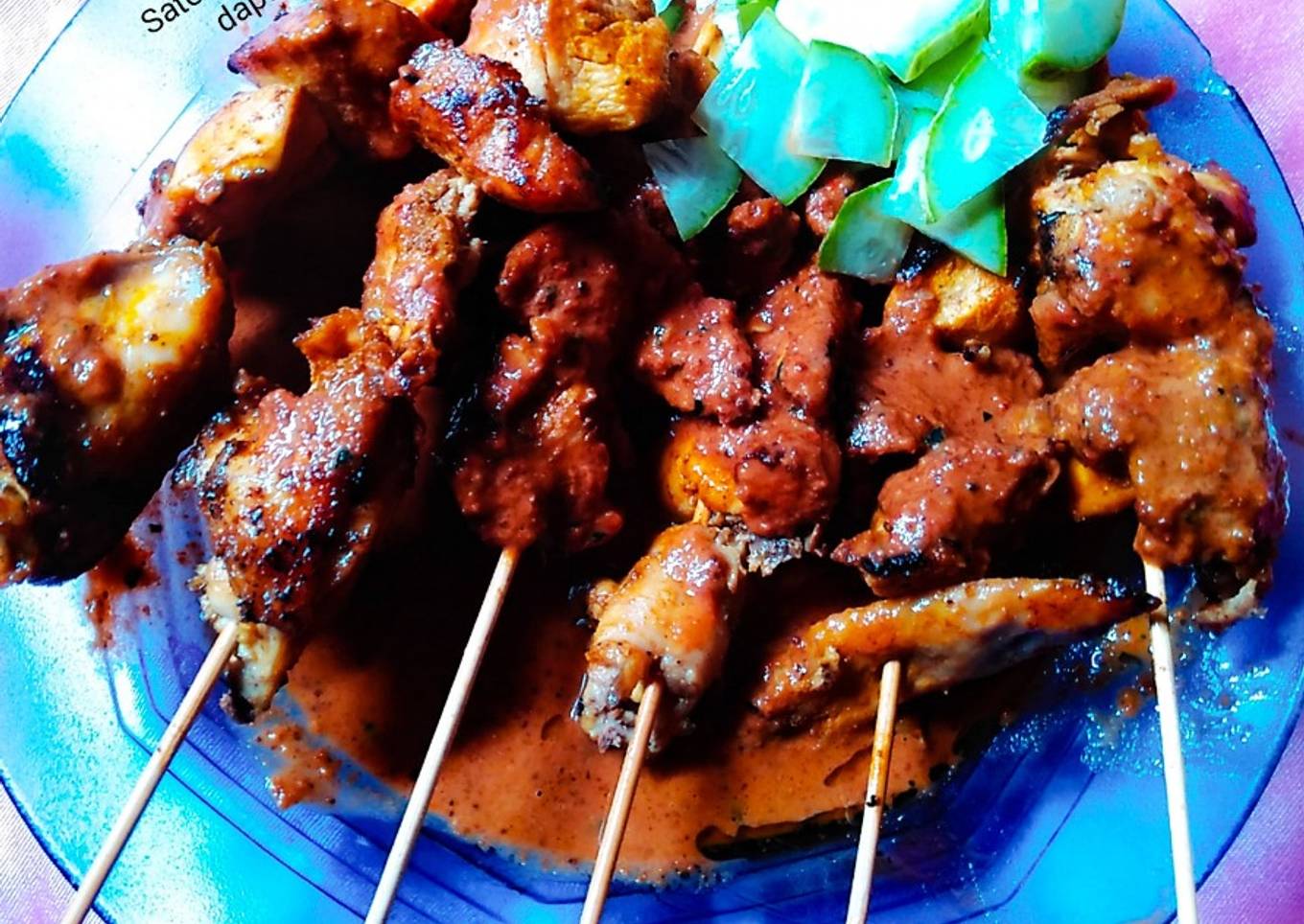 Sate ayam bumbu kacang