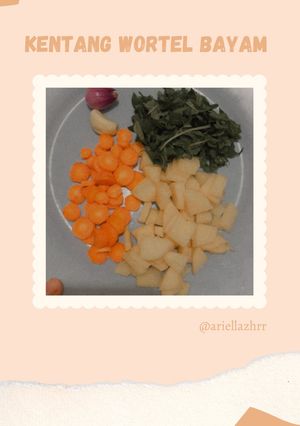 Foto resep Mpasi 6m+ kentang wortel bayam