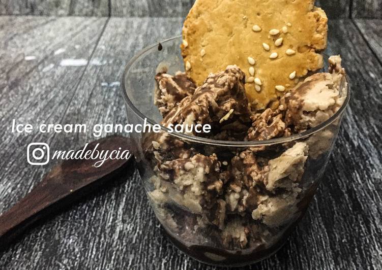 Cara Gampang Membuat Ice cream saus ganache yang Lezat