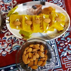 A picture of (Yummy)चना दाल की बर्फी☺.