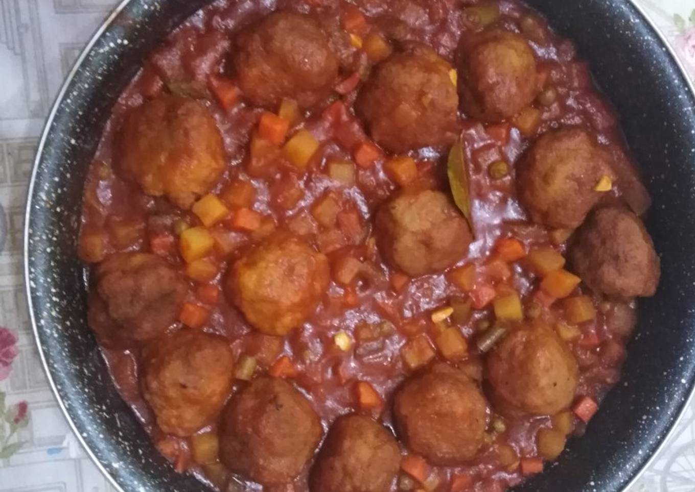 Albóndigas a la jardinera