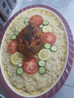 صورة لوصفة دجاج مشوي مع الارز