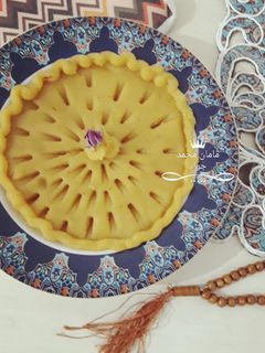 عکسی از دستور حلوای زعفرانی