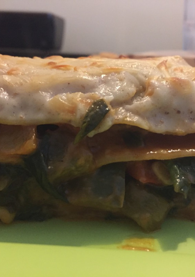 Una foto de Lasaña de verduras