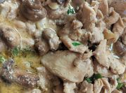 Gambar ayam slice saus jamur