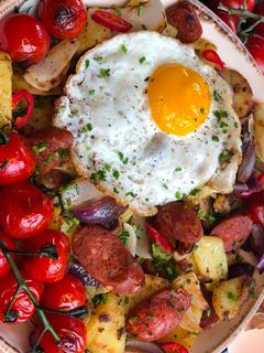Spanische Kartoffelpfanne mit Chorizo Rezepthauptbild
