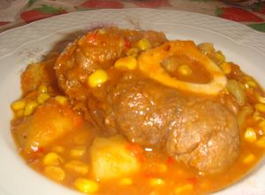 Una foto de Locro de choclo