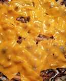 Papas con cheddar